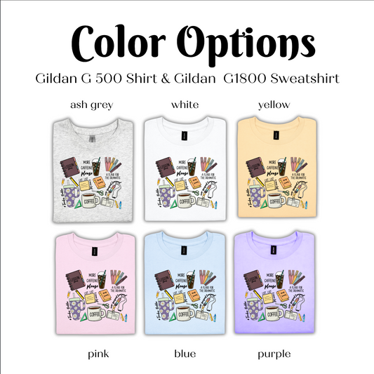 a group of t - shirts with different designs on them